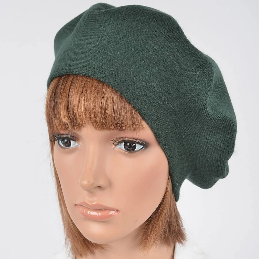 Slouchy European Style Buttery Soft Knit Beret 4 Colors
